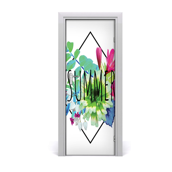 Selbstklebendes wandbild an der wand Sommer-sprüche