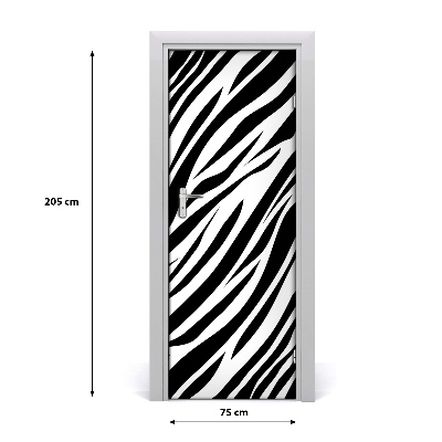 Selbstklebendes wandbild an der wand Haus zebra hintergrund