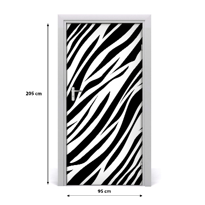 Selbstklebendes wandbild an der wand Haus zebra hintergrund