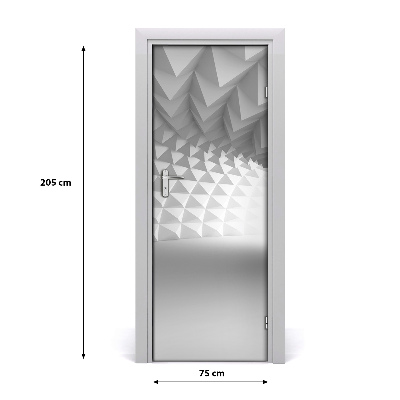 Selbstklebender aufkleber an der tür Abstraction tunnel