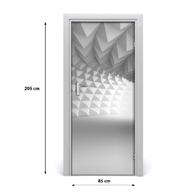 Selbstklebender aufkleber an der tür Abstraction tunnel