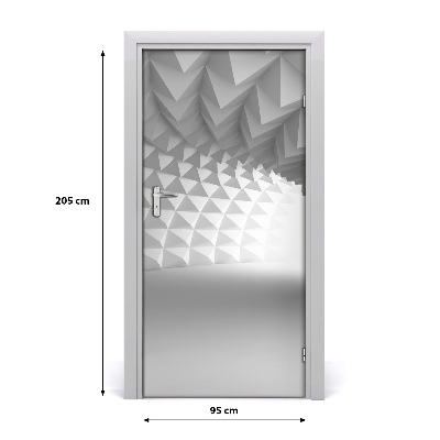 Selbstklebender aufkleber an der tür Abstraction tunnel