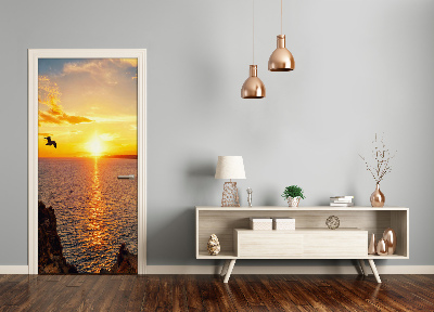 Selbstklebendes wandbild an der wand Sonnenuntergang meer