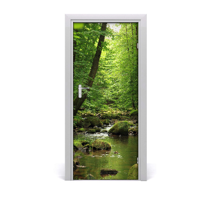 Selbstklebendes wandbild an der wand Fluss in den wald