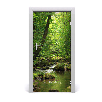 Selbstklebendes wandbild an der wand Fluss in den wald