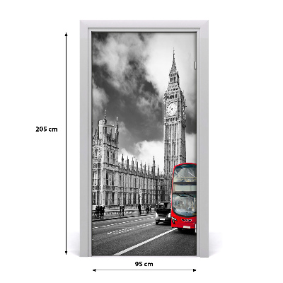 Selbstklebendes wandbild an der wand Big ben, london