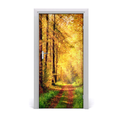 Selbstklebendes wandbild an der wand Wald im herbst