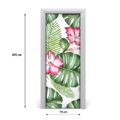 Selbstklebender aufkleber an der tür Hawaii-muster