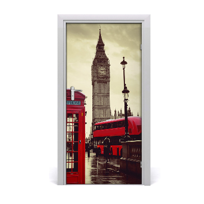 Selbstklebendes wandbild an der wand Big ben, london
