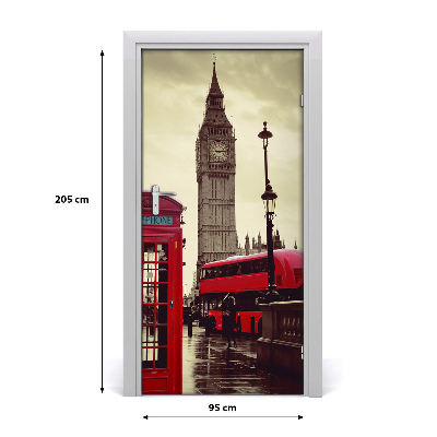 Selbstklebendes wandbild an der wand Big ben, london