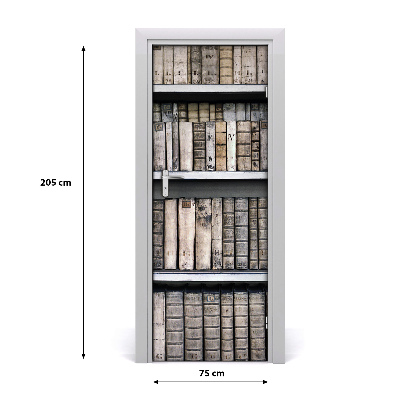 Selbstklebendes wandbild an der wand Bücherregal