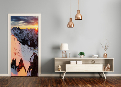 Selbstklebendes wandbild an der wand Landschaften berge im winter