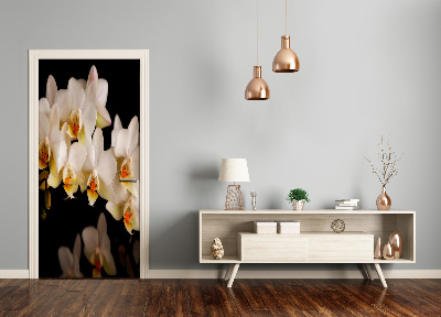 Selbstklebender aufkleber an der tür Tür orchidee