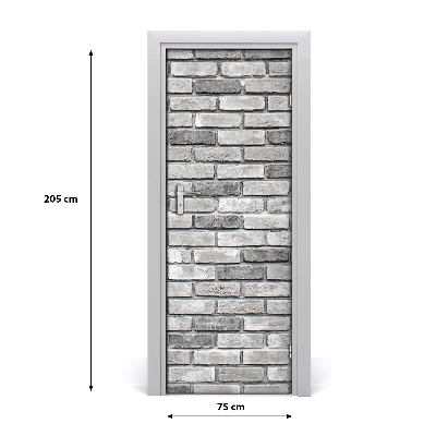 Selbstklebendes wandbild an der wand Ziegelwand