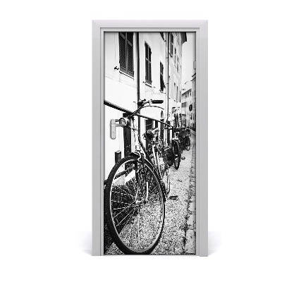 Selbstklebendes wandbild an der wand City-bikes