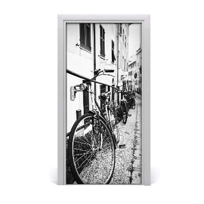 Selbstklebendes wandbild an der wand City-bikes