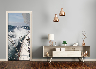 Selbstklebendes wandbild an der wand Yacht auf dem meer