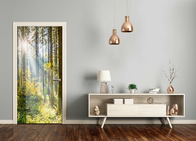 Selbstklebendes wandbild an der wand Sun im wald