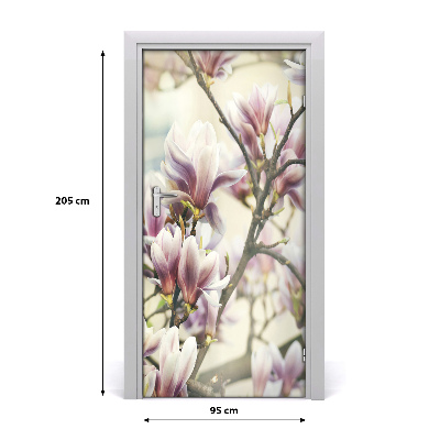 Selbstklebender aufkleber an der tür Tür magnolia