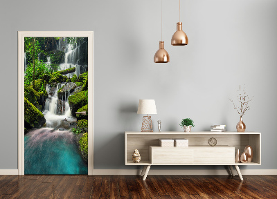 Selbstklebendes wandbild an der wand Wasserfall im dschungel