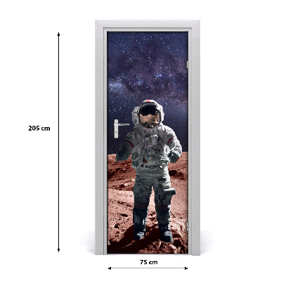 Selbstklebendes wandbild an der wand Astronaut