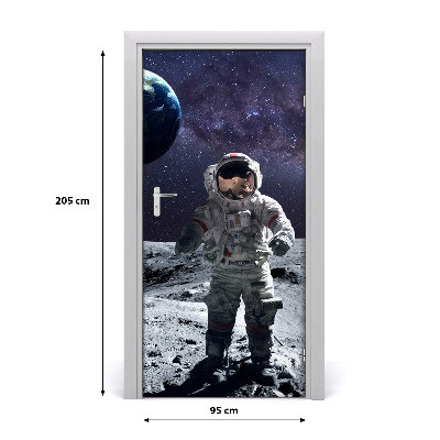 Selbstklebendes wandbild an der wand Astronaut