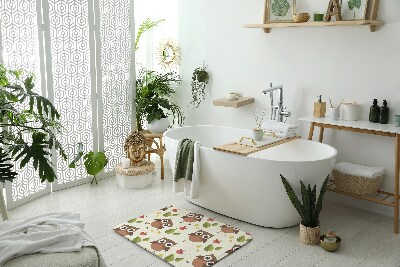 Badezimmer matte Eulenvögel
