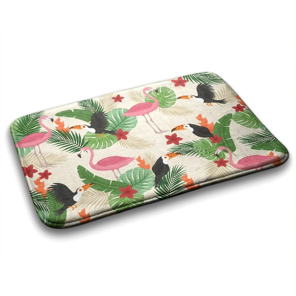Badezimmer teppich Vögel Flamingos