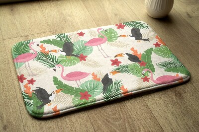 Badezimmer teppich Vögel Flamingos