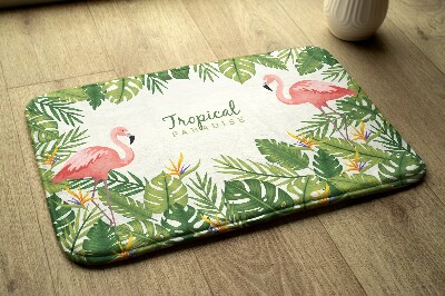 Badezimmer teppich Vögel Flamingos