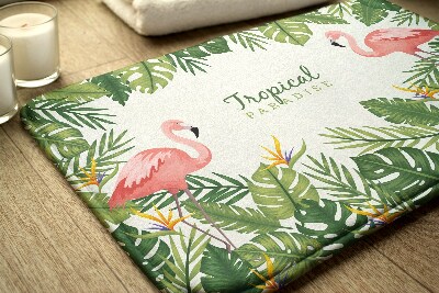 Badezimmer teppich Vögel Flamingos