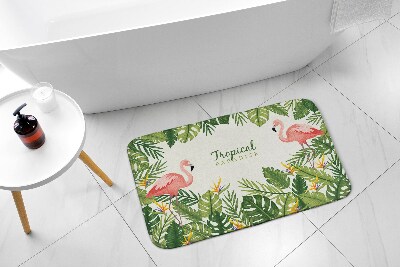 Badezimmer teppich Vögel Flamingos