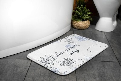 Teppich badezimmer Minimalistische Blüten