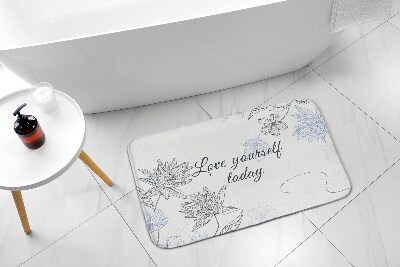 Teppich badezimmer Minimalistische Blüten