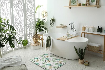 Badezimmer teppich Pflanzen