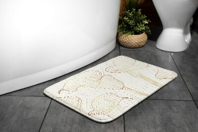 Badezimmer matte Blüten Linien