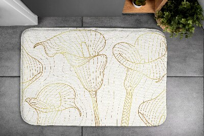 Badezimmer matte Blüten Linien