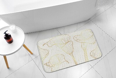 Badezimmer matte Blüten Linien