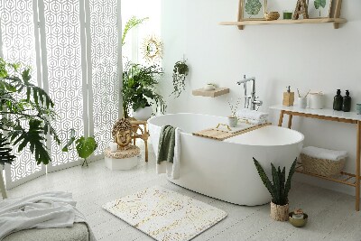 Badezimmer matte Blüten Linien