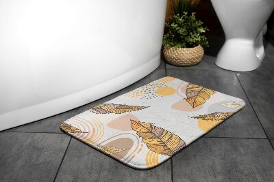 Badezimmer matte Gelbe Blätter