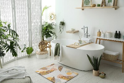Badezimmer matte Gelbe Blätter