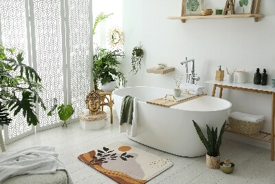 Badezimmer teppich Sonnige Landschaft