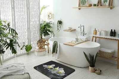 Badezimmer teppich Orchideen