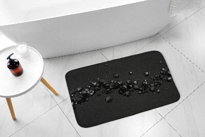Badezimmer teppich Schwarze geometrische Abstraktion