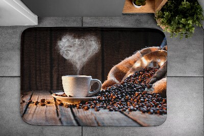 Badezimmer teppich Kaffee Herz