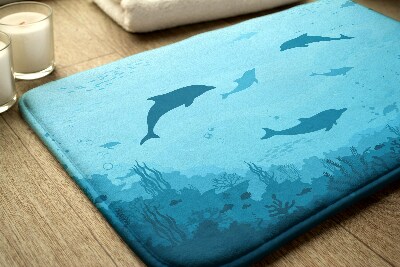 Badezimmer teppich Delfine