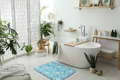 Badezimmer teppich Blumenmuster
