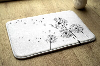 Badezimmer teppich Löwenzahnblumen