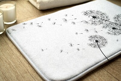 Badezimmer teppich Löwenzahnblumen