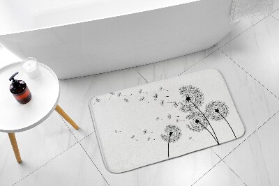 Badezimmer teppich Löwenzahnblumen